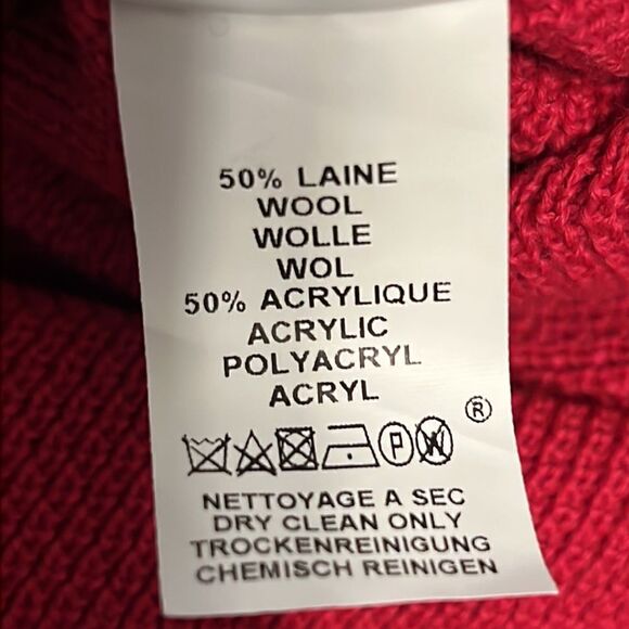 St. James Pink Wool Blend Button Up Cardigan Size 18‎ - Picture 13 of 14